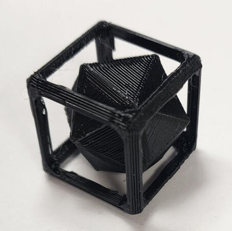 Number-less d20 inside a hollow box frame