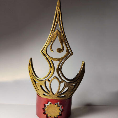 Topknot crown inspired by Azula from Avatar: The Last Airbender